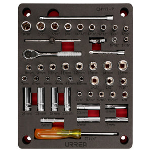 JUEGO DE DADOS Y ACCESORIOS CUADRO DE 1 4 COMBINADO 48 PIEZAS SKU CH111P