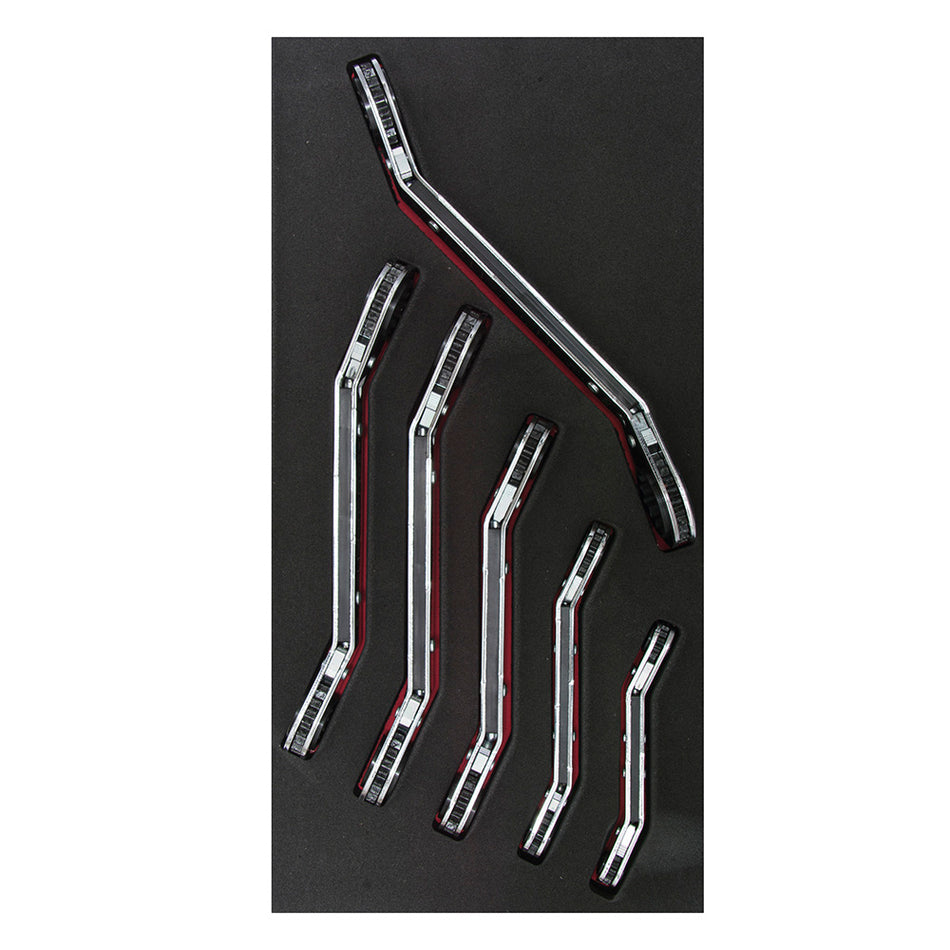 JUEGO DE LLAVES DE MATRACA ACODADAS EN PULGADAS 6 PIEZAS SKU CH112