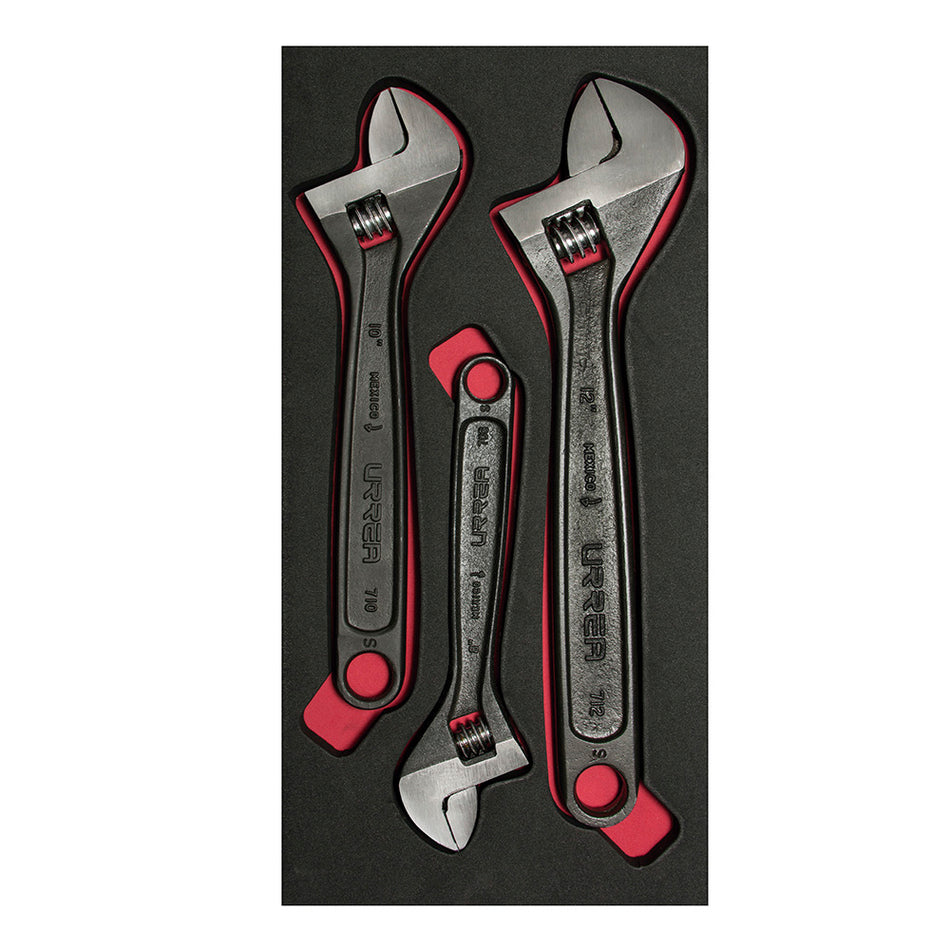 JUEGO DE LLAVES AJUSTABLES FOSFATIZADAS 3 PIEZAS SKU CH114
