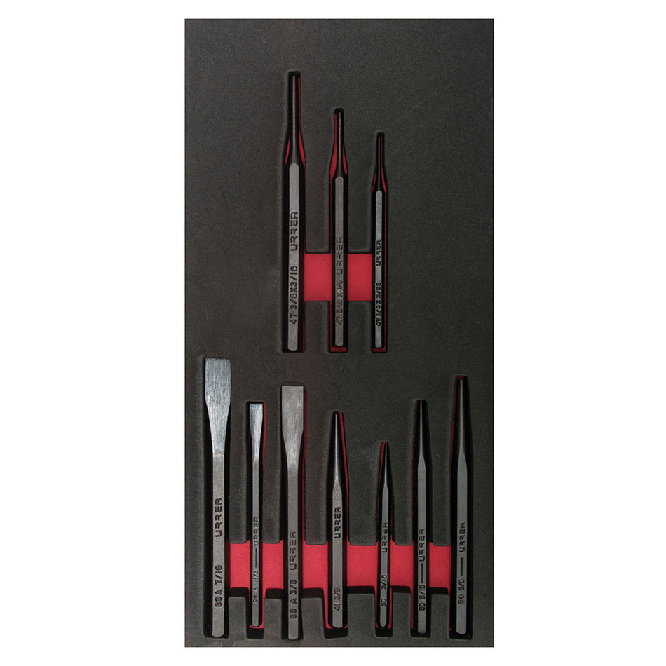 JUEGO PUNZONES Y CINCELES 10 PIEZAS SKU CH121
