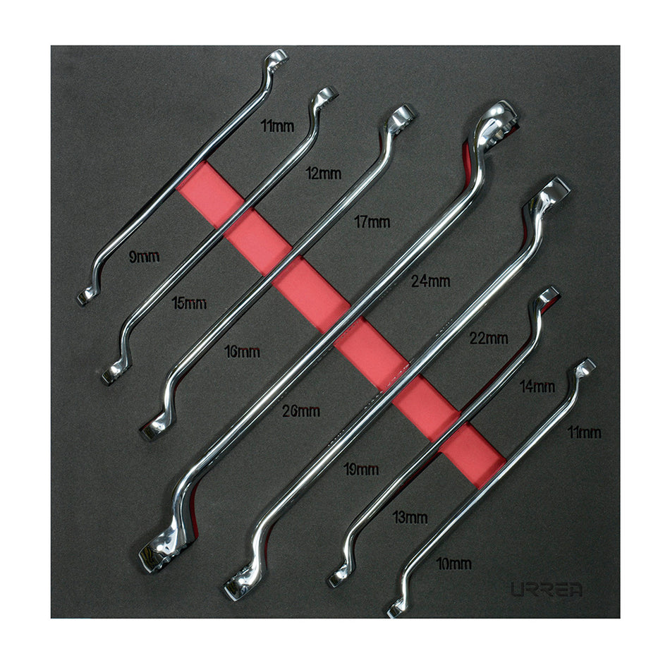 JUEGO DE LLAVES DE ESTRIAS 45 METRICAS 7 PIEZAS SKU CH214