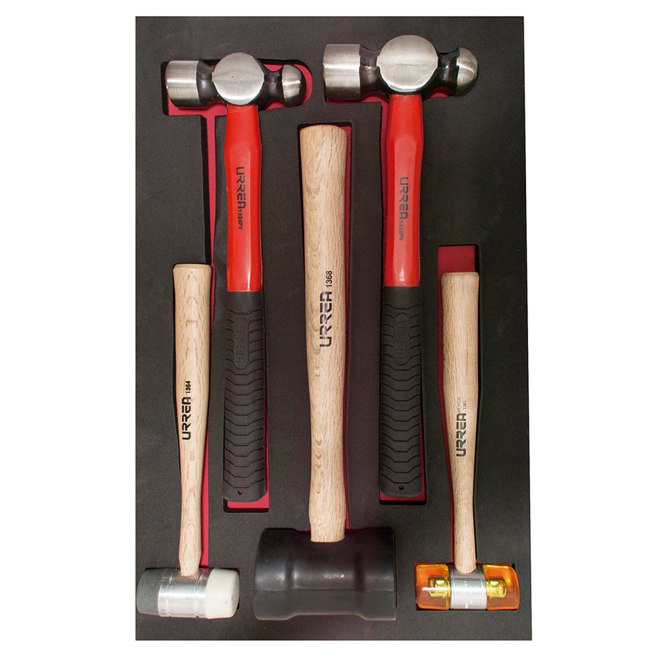 JUEGO DE MARTILLOS VARIOS 5 PIEZAS SKU CH308