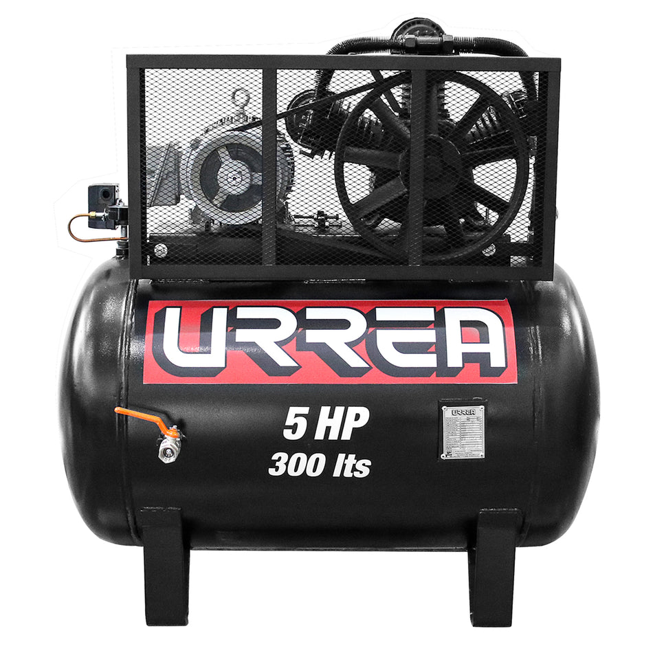COMPRESOR DE AIRE ELECTRICO DE BANDA 300 LT 5 HP 220 V 440 V SKU COMP9503