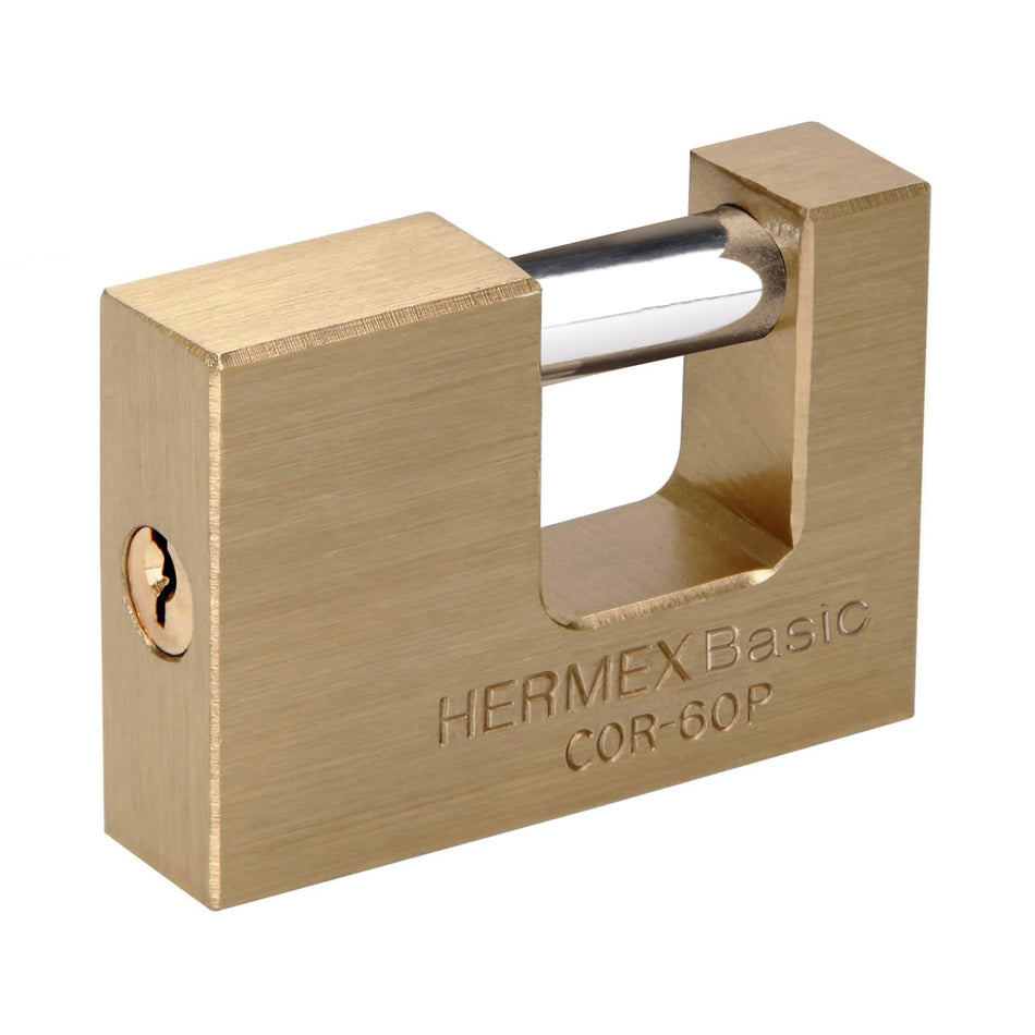 Candado antipalanca 60 mm cuerpo de latón, Hermex Basic SKU COR-60P