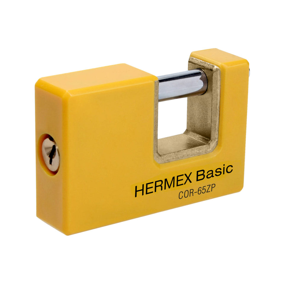 Candado antipalanca 65 mm cuerpo metálico, Hermex Basic SKU COR-65ZP