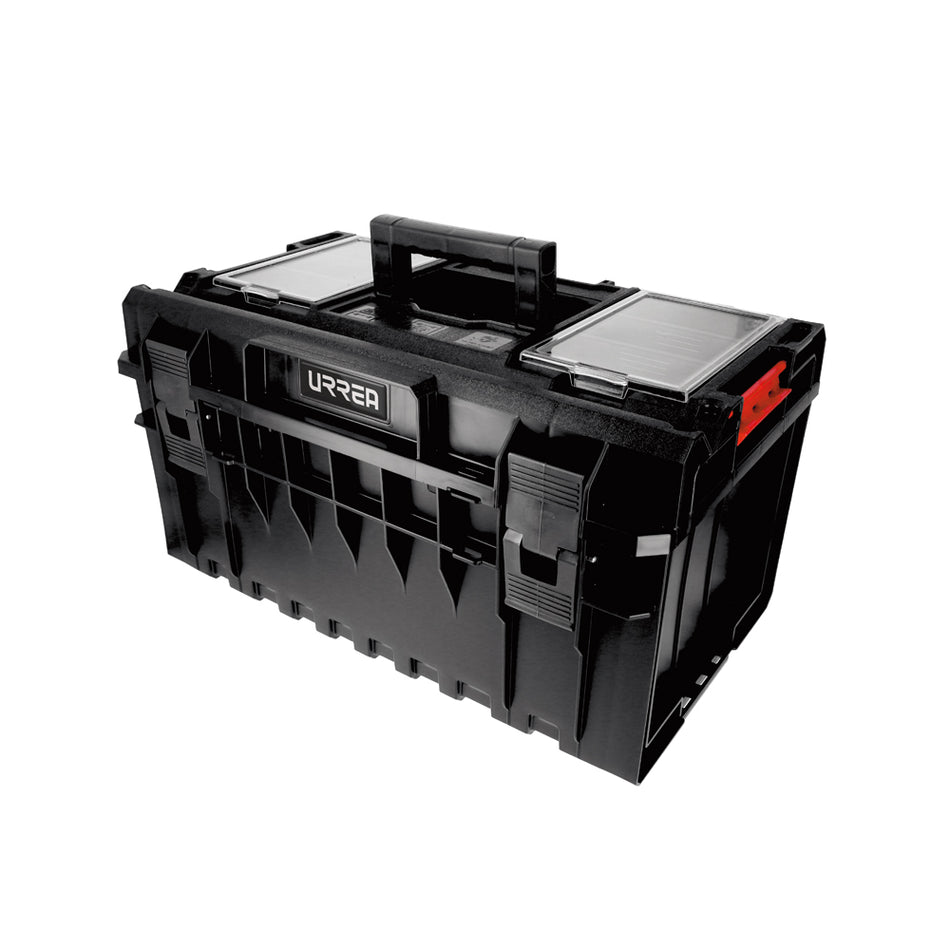 CAJA PORTAHERRAMIENTAS PLASTICA MODULAR CON COMPARTIMENTOS 23 X 15 X 12 SKU CPM12