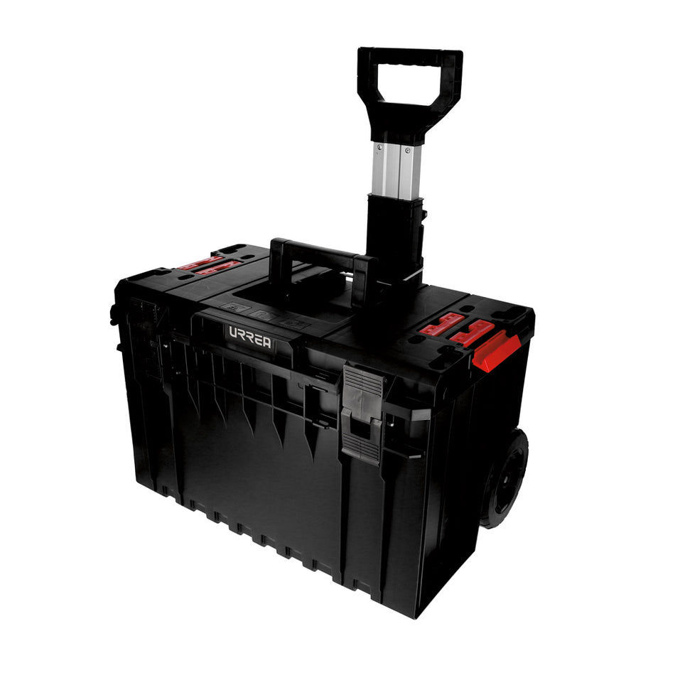 CAJA PORTAHERRAMIENTAS PLASTICA MODULAR CON COMPARTIMENTOS 23 X 18 X 27 CON RUEDAS SKU CPR27