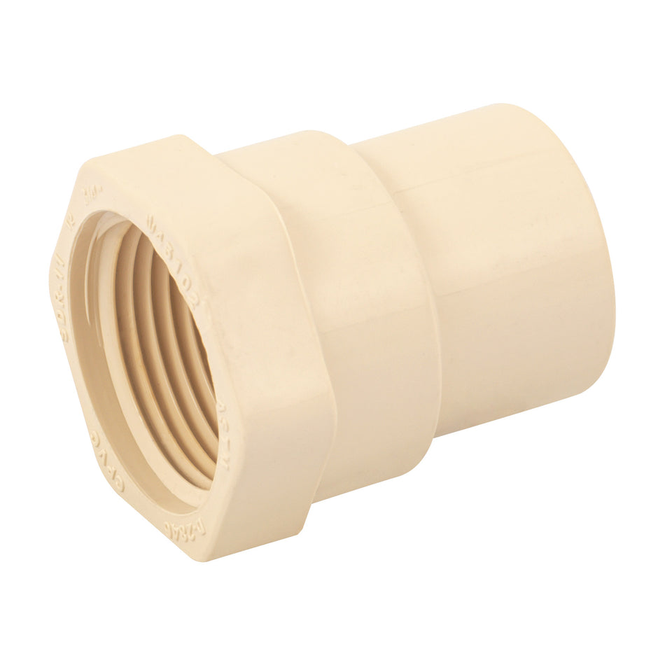 Conector hembra de CPVC 3/4', Foset SKU CPVC-602