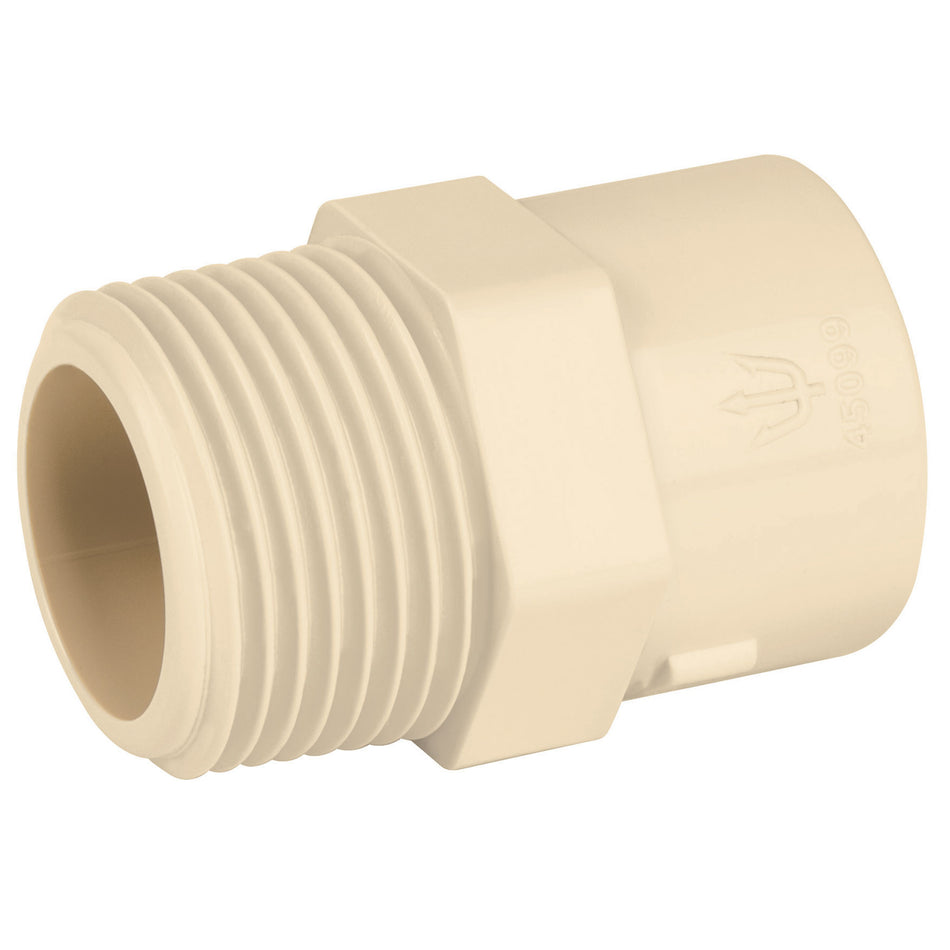 Conector macho de CPVC 3/4', Foset SKU CPVC-612