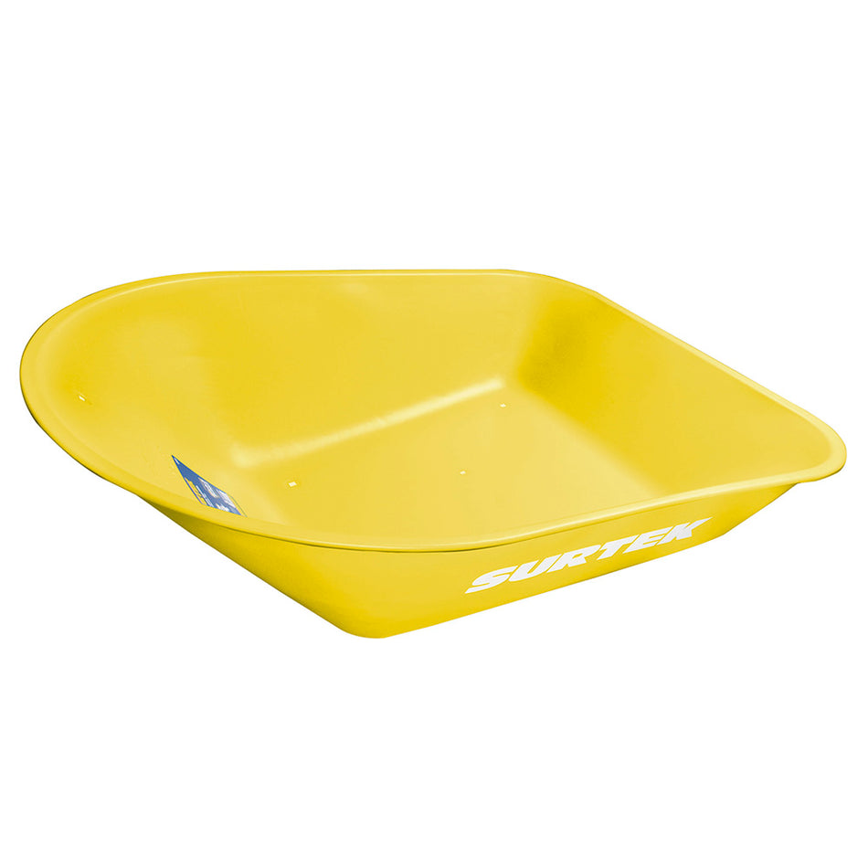 CONCHA DE ACERO PARA CARRETILLA HERRAJE TIPO AMERICANO 4.5 FT3, AMARILLA SKU CS450