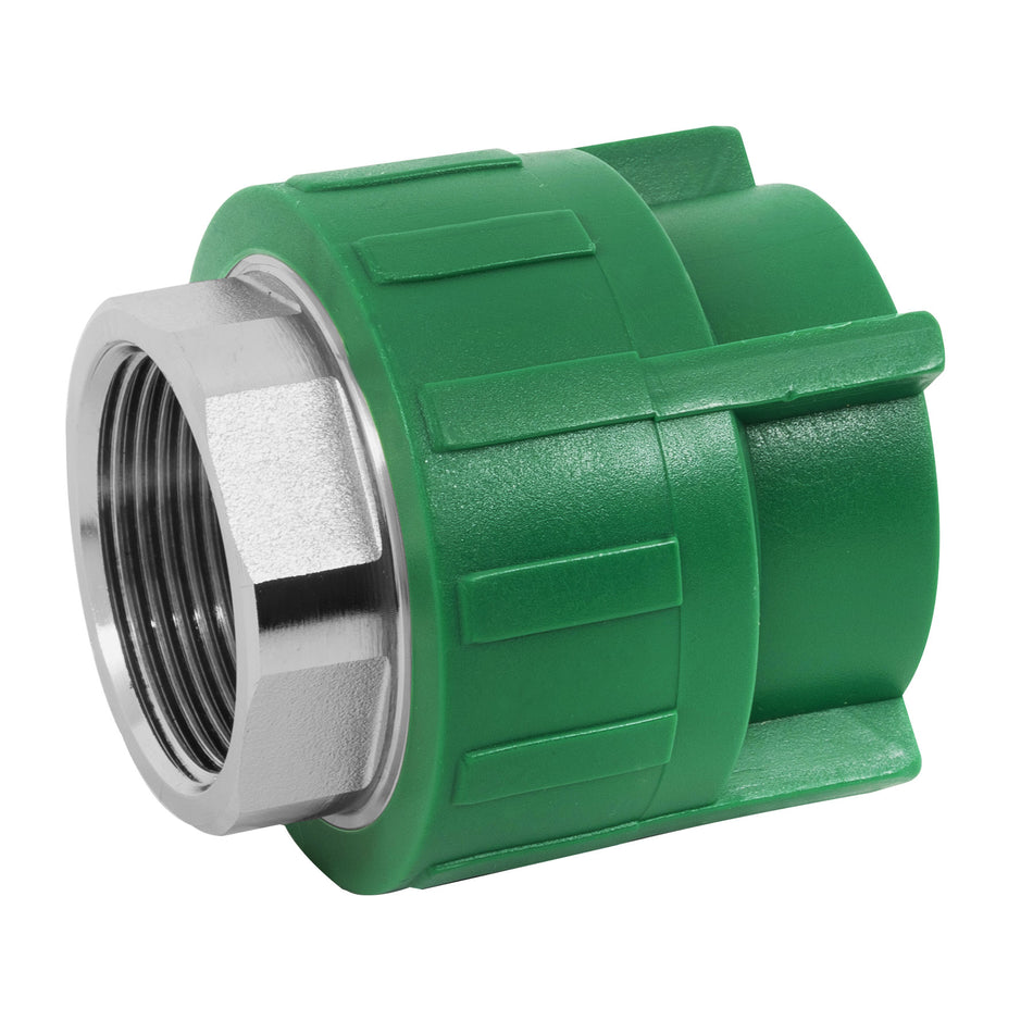 Adaptador PPR 1-1/4' hembra con inserto metálico, Foset SKU CV-604