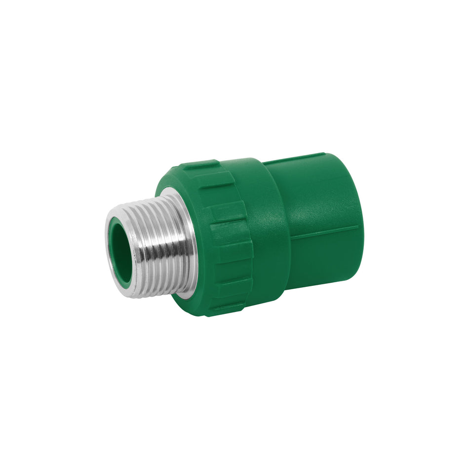 Adaptador PPR 1/2' macho con inserto metálico, Foset SKU CV-611