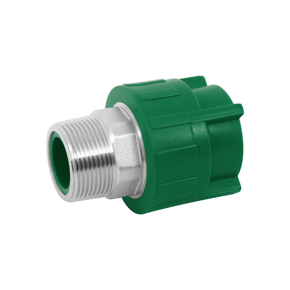 Adaptador PPR 1-1/4' macho con inserto metálico, Foset SKU CV-614