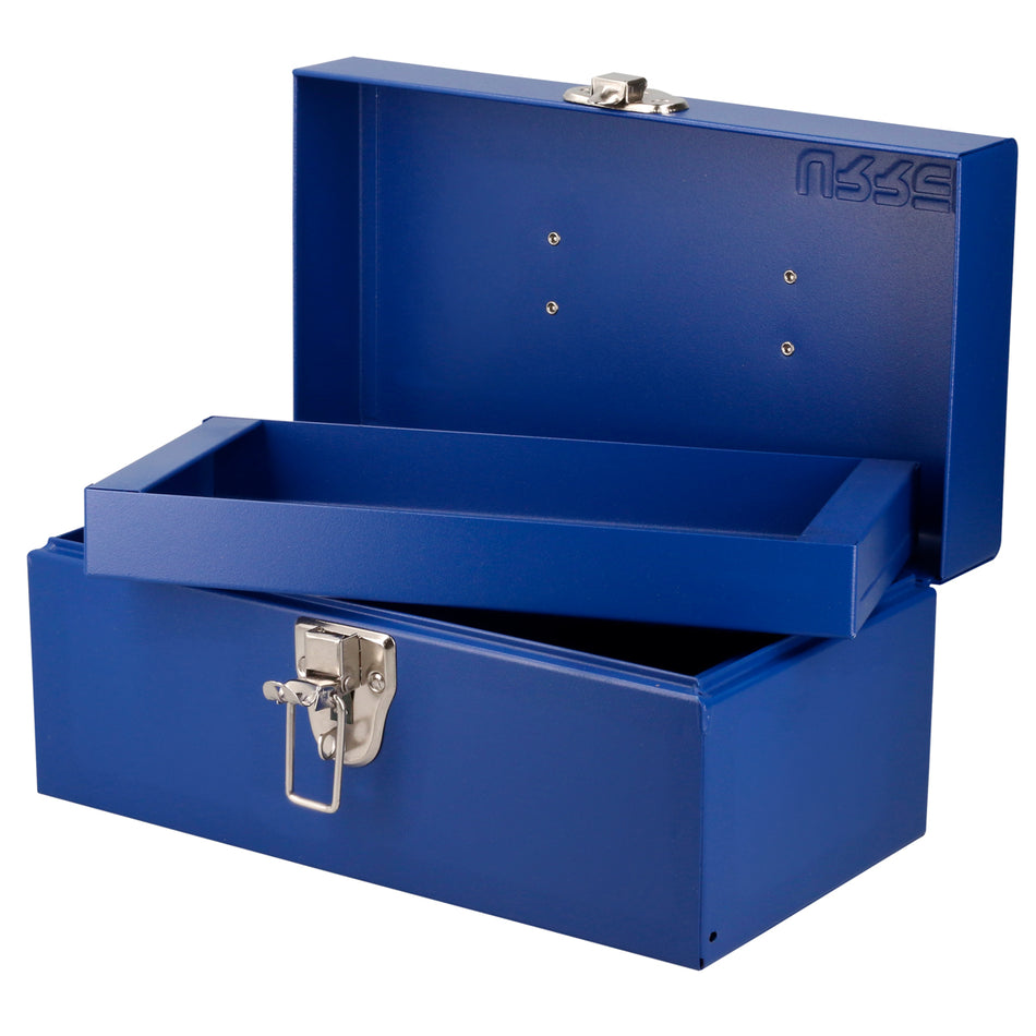 Caja portaherramientas metálica color azul 11" x 6" x 5" SKU D1A