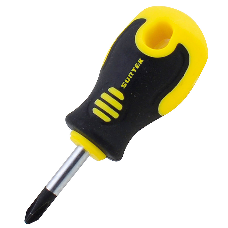 DESTORNILLADOR CON MANGO BIMATERIAL, PUNTA PHILLIPS TIPO TROMPO #2 X 1-3/8" SKU D2710