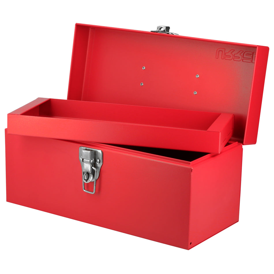 Caja portaherramientas metálica color rojo 14" x 6" x 6" SKU D2