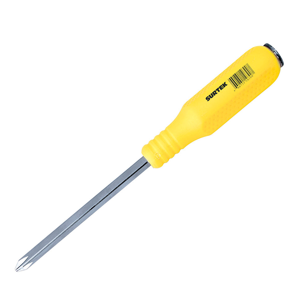 DESTORNILLADOR CON MANGO AMARILLO DE GOLPE, PUNTA PHILLIPS BARRA CUADRADA #2 X 6" SKU D451G0