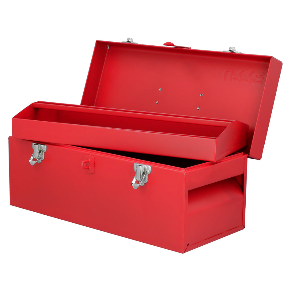 CAJA PORTAHERRAMIENTAS METALICA COLOR ROJO 17 X 7 X 7 SKU D4