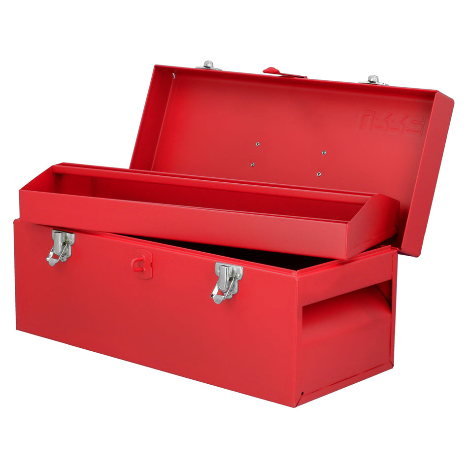 Caja portaherramientas metálica color rojo 17" x 7" x 7" SKU D4