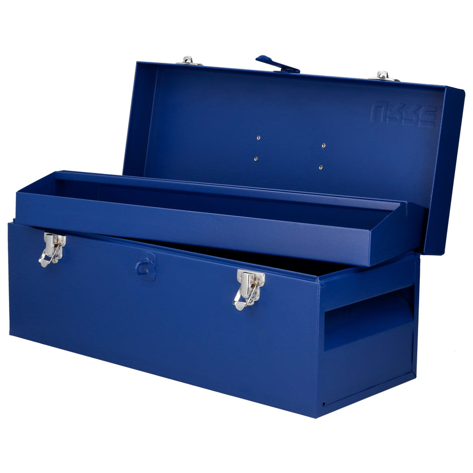 CAJA PORTAHERRAMIENTAS METALICA COLOR AZUL 20 X 7 X 7 SKU D5A