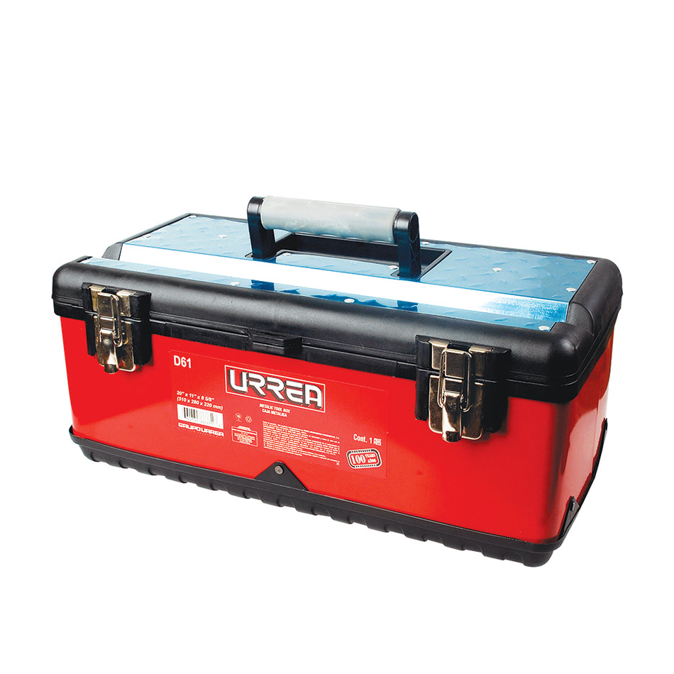 CAJA PORTAHERRAMIENTAS METALICA PLASTICA 20 X 11 X 8 SKU D61