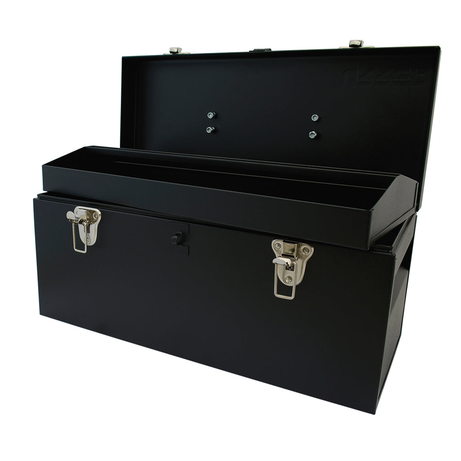 CAJA PORTAHERRAMIENTAS METALICA COLOR NEGRO 20 X 8 X 9 SKU D6C20