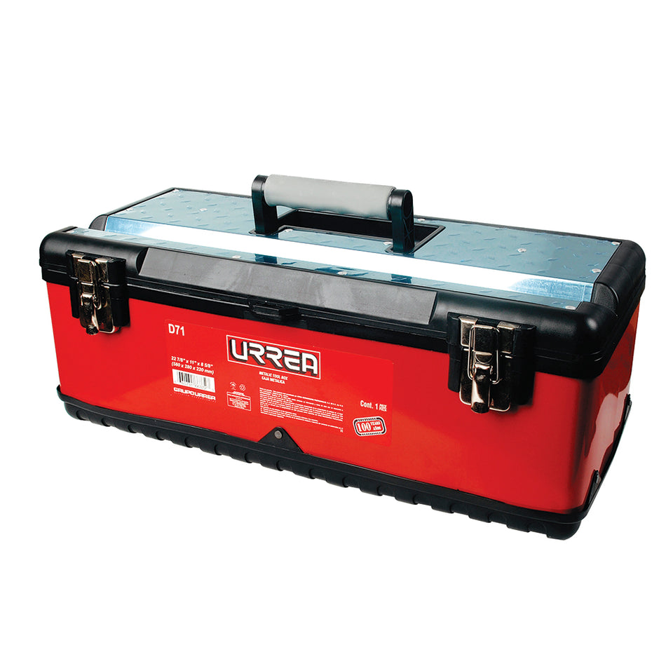 CAJA PORTAHERRAMIENTAS METALICA PLASTICA 23 X 11 X 8 SKU D71