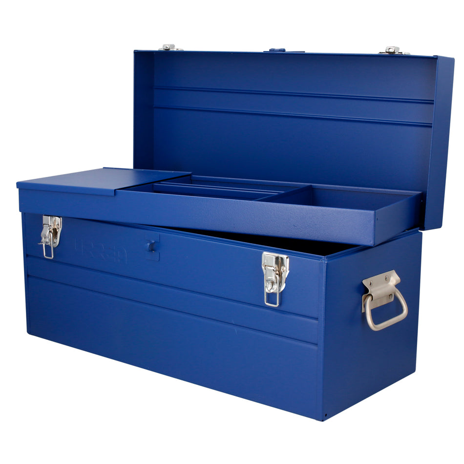 CAJA PORTAHERRAMIENTAS METALICA COLOR AZUL 23 X 10 X 11 SKU D8A