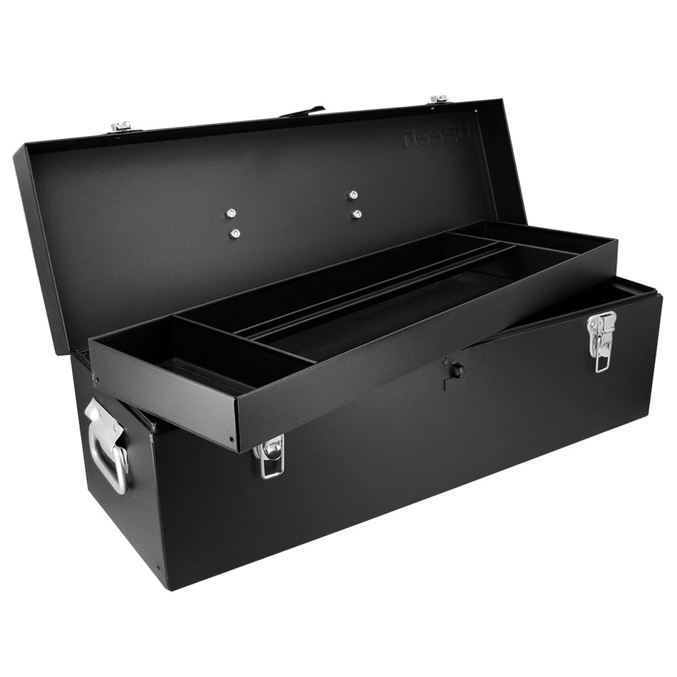 CAJA PORTAHERRAMIENTAS METALICA COLOR NEGRO 25 X 8 X 9 SKU D9C20