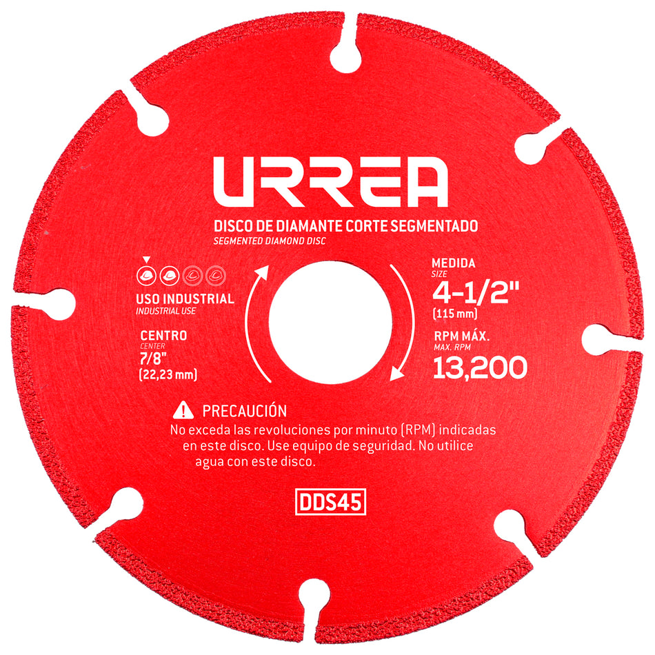 DISCO DE DIAMANTE SEGMENTADO 4 1 5 SKU DDS45
