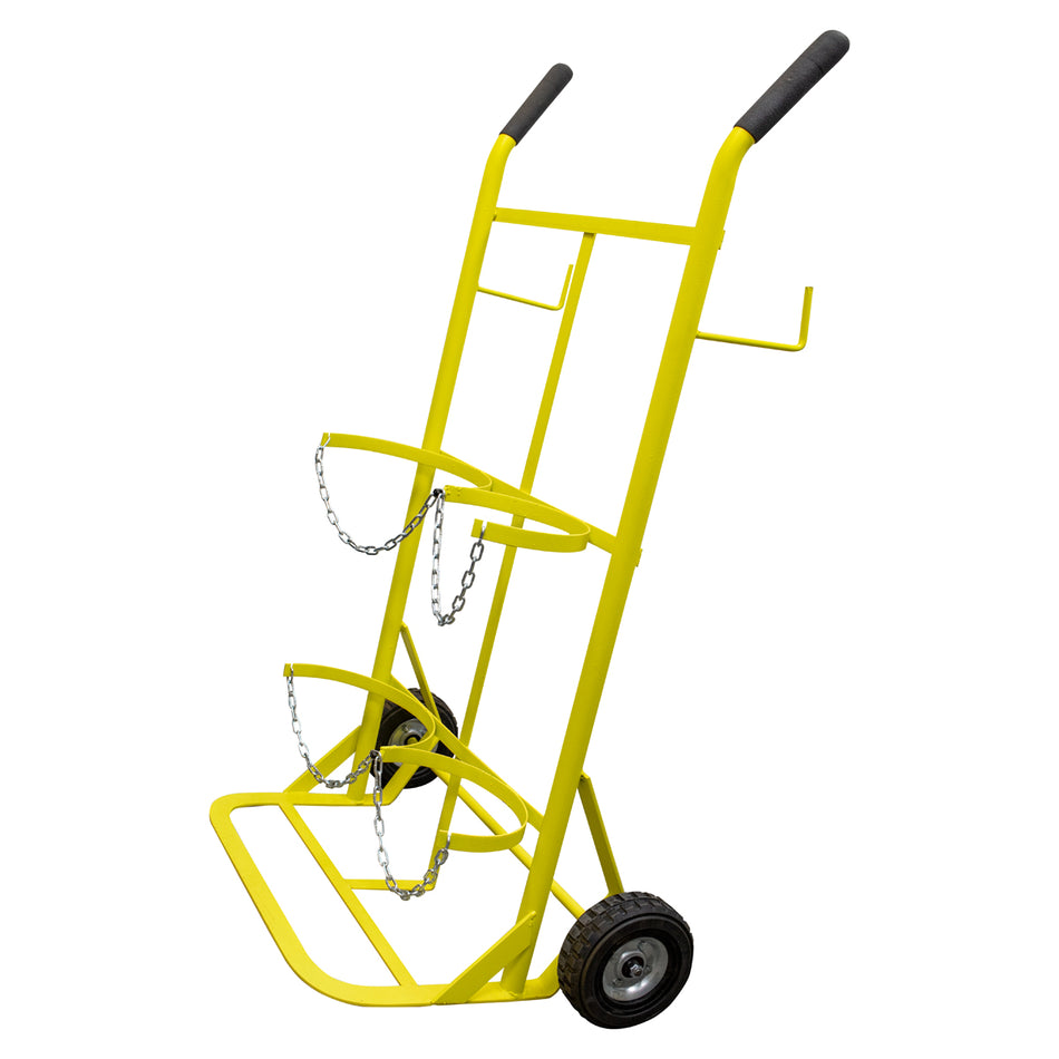 DIABLO PARA CILINDROS O TANQUES CAPACIDAD 2 CILINDROS CON LLANTA SOLIDA SKU DG2C0