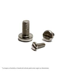TORNILLO FIJADORA RANURADO MET INOX A2 6 X 16 MM SKU XTFM06016