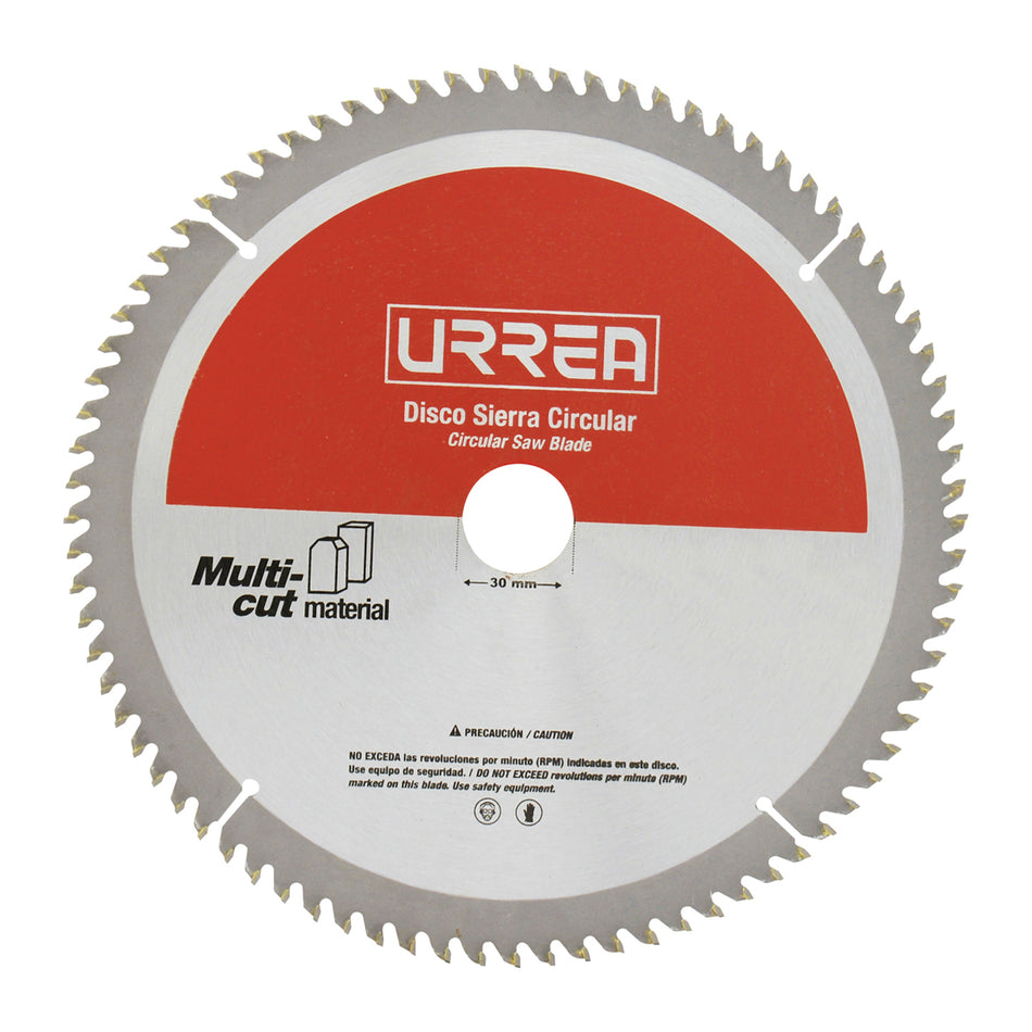 Disco para sierra circular para corte multi-material 100 dientes, 10" SKU DSA10100