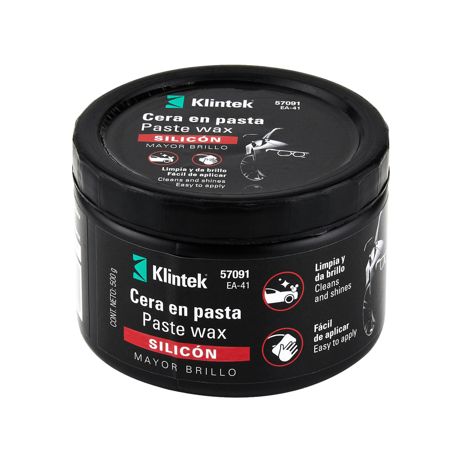 Cera en pasta de silicón para auto, 500 g, Klintek  EA-41 SKU EA-41