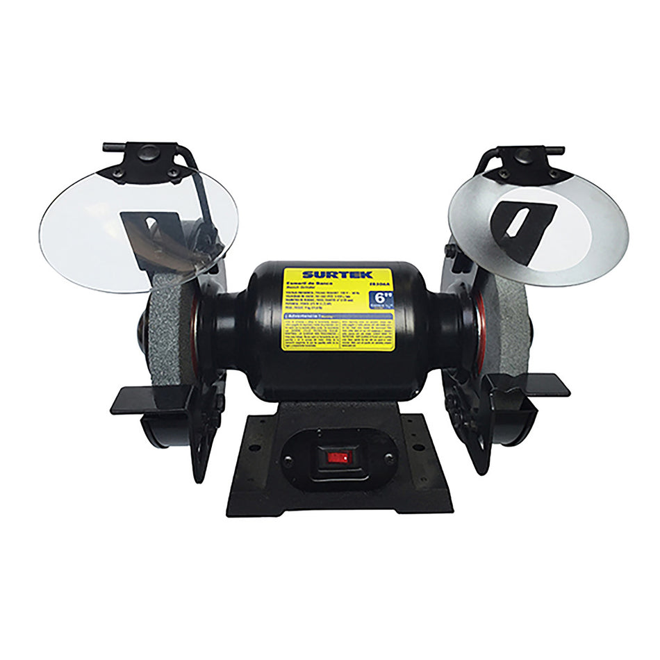ESMERIL DE BANCO MOTOR SILENCIOSO DE INDUCCION 6" 1/2 HP 343 W 120 V, 3450 RPM SKU EB506A0
