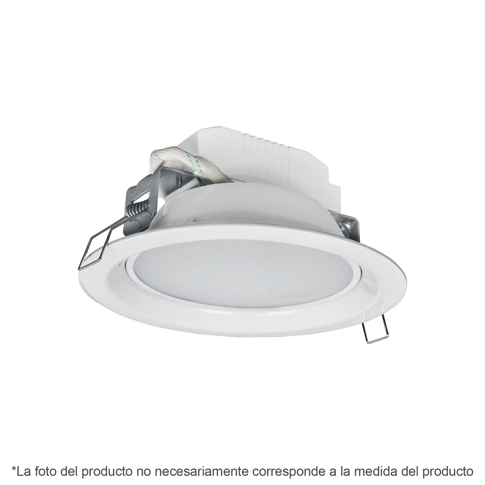 Luminario LED empotrado redondo de 5 W, luz de día, Volteck SKU EMP-100L0