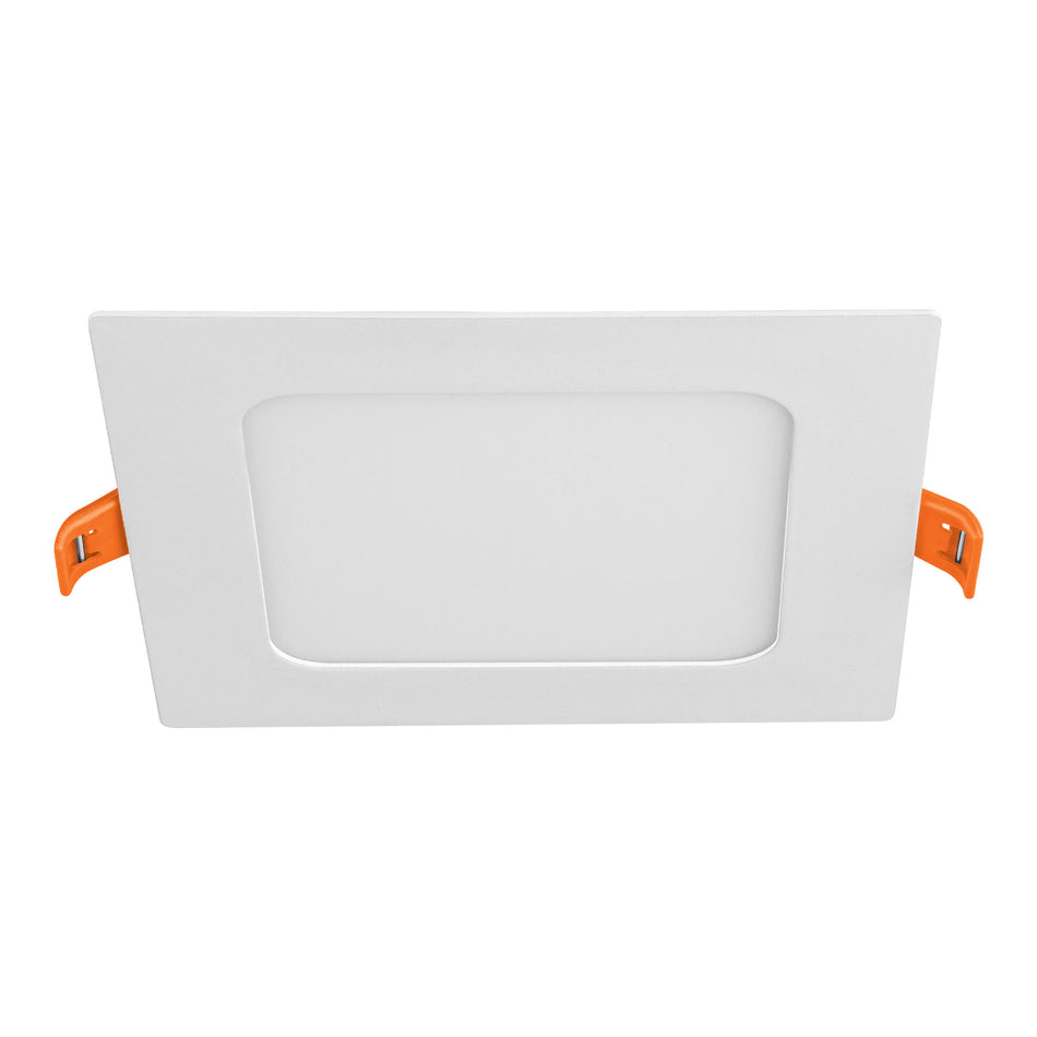 Luminario ultra delgado LED 6 W empotrar cuadrado luz cálida SKU EMP-400LC0