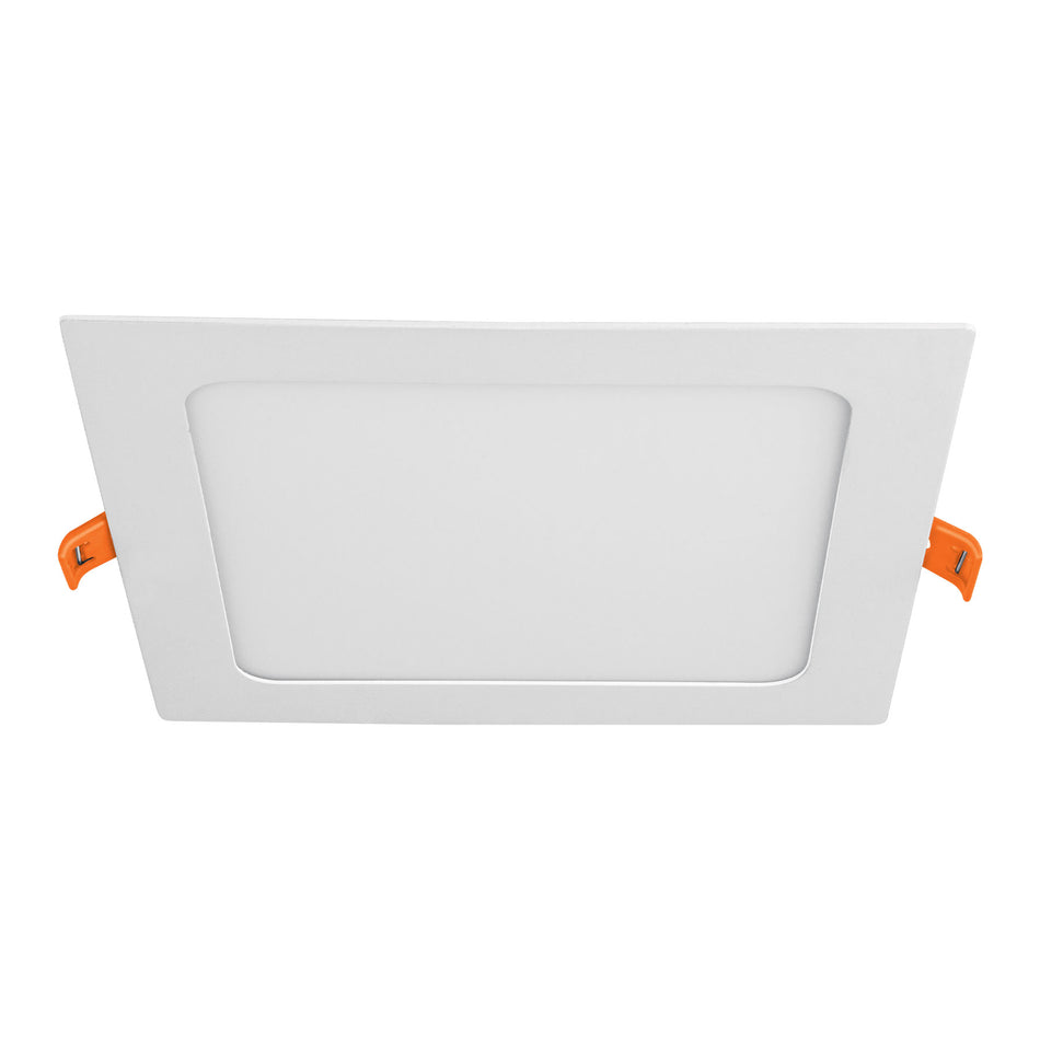 Luminario ultra delgado LED 12W empotrar cuadrado luz cálida SKU EMP-401LC0