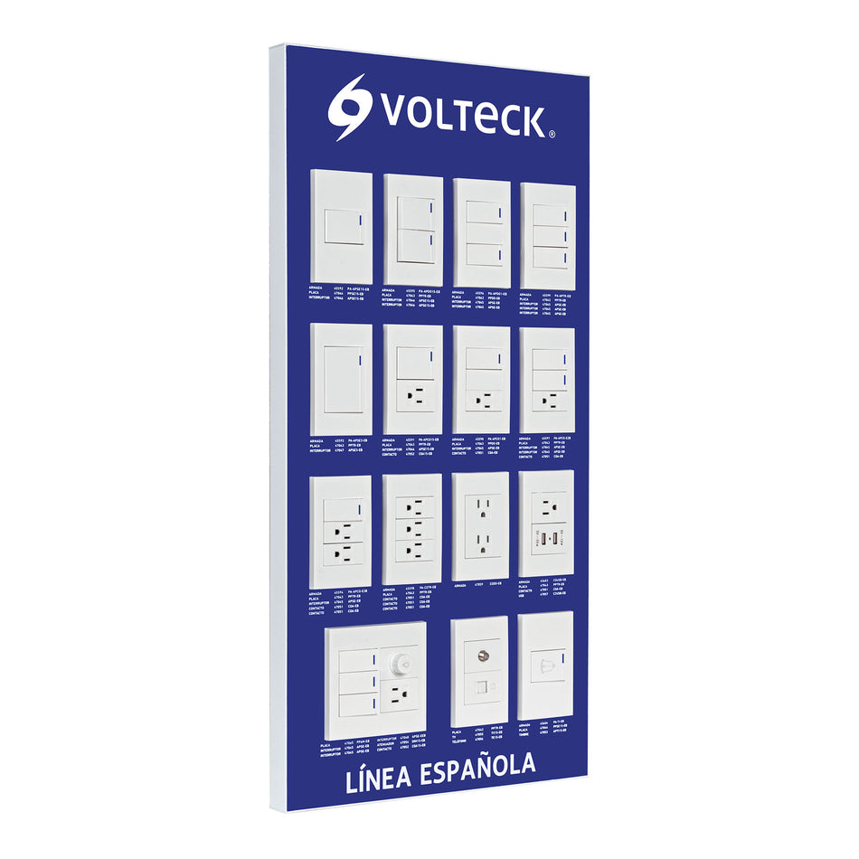 Exhibidor de Línea Española, Volteck SKU EX-ES-VK0