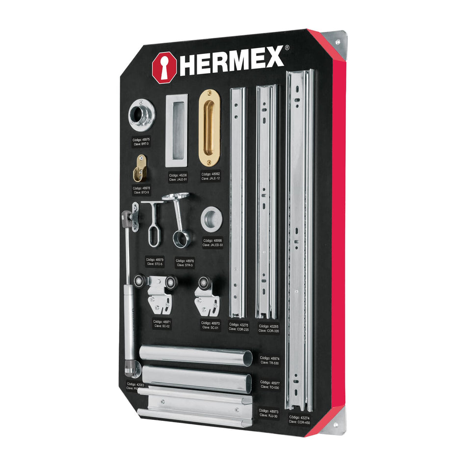 Exhibidor Hermex de accesorios para closet SKU EX-HE-CLO