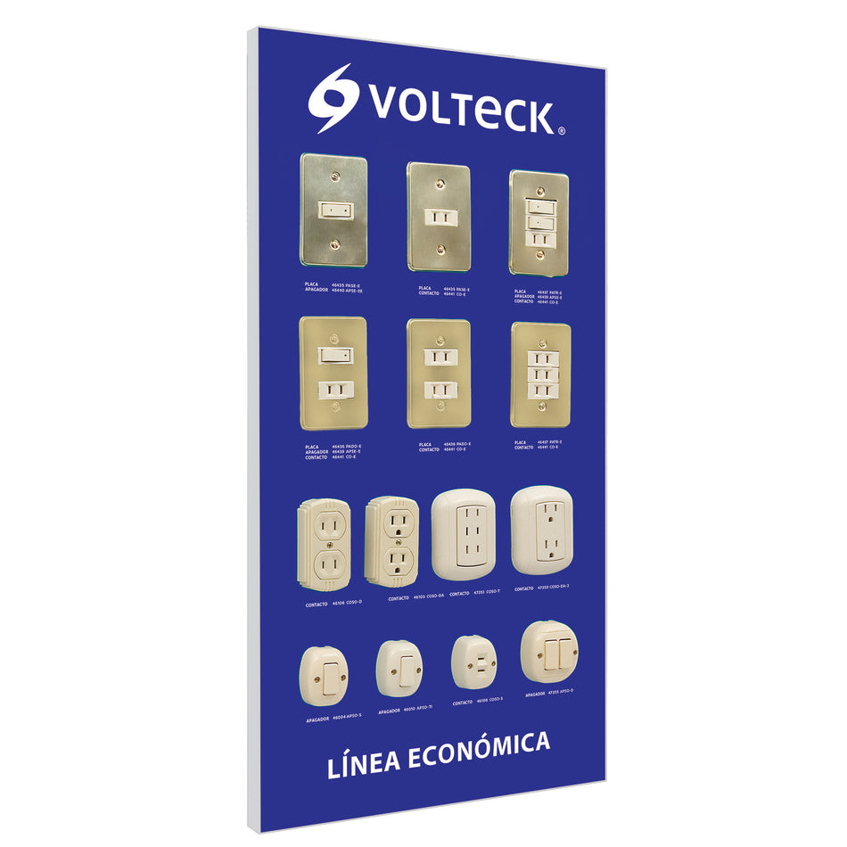 Exhibidor línea económica, Volteck SKU EX-LE-VK0