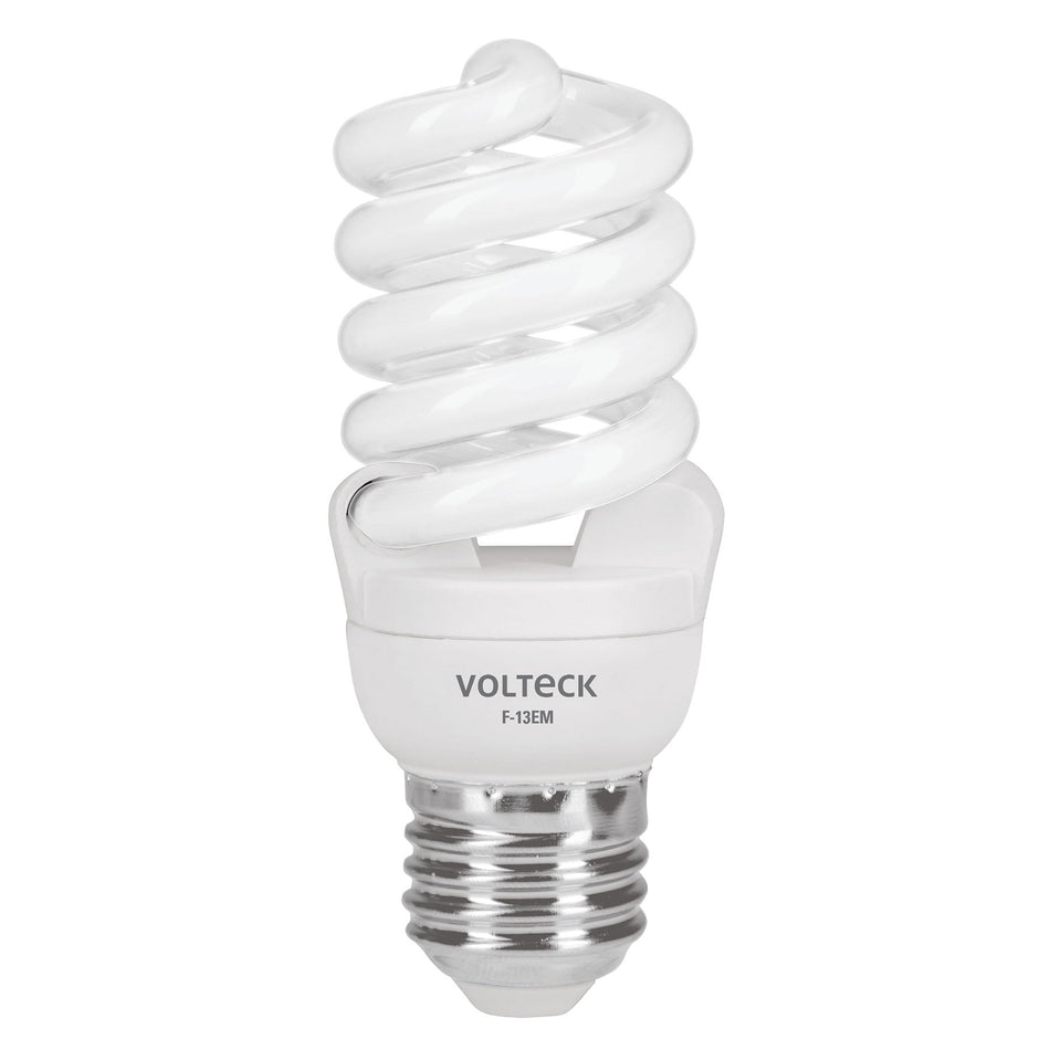 Lámpara espiral mini T2 13 W luz de día en blíster, Volteck SKU F-13EM0