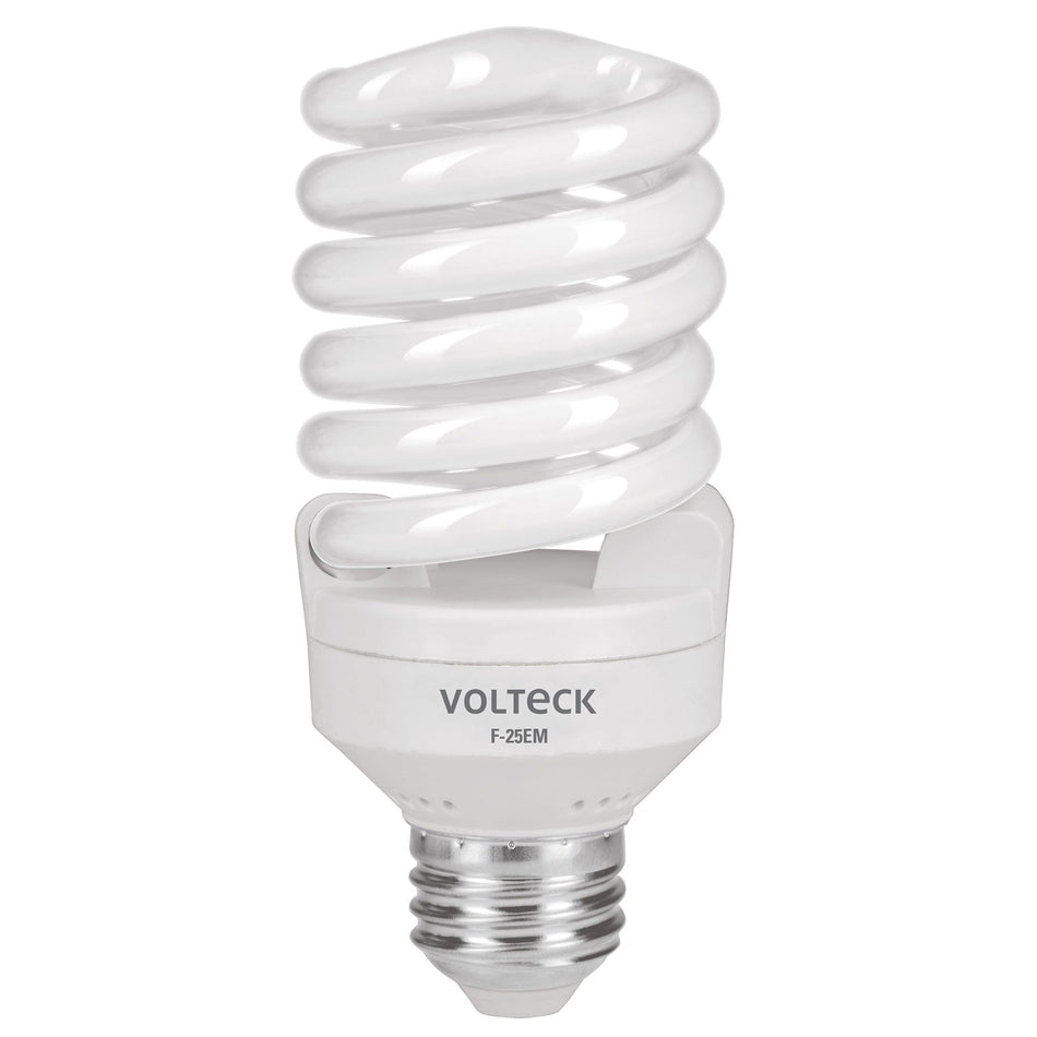 Lámpara espiral mini T2 25 W luz de día en blíster, Volteck SKU F-25EM0