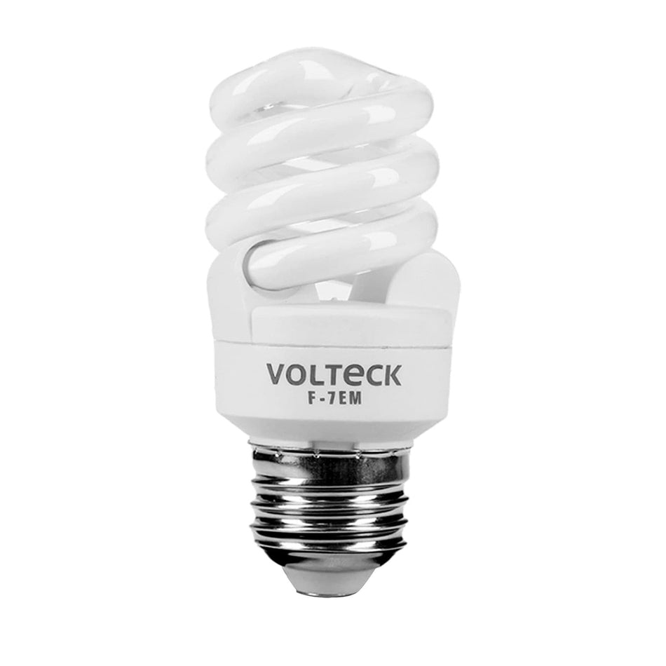 Lámpara espiral mini T2 7 W luz de día en blíster, Volteck SKU F-7EM0