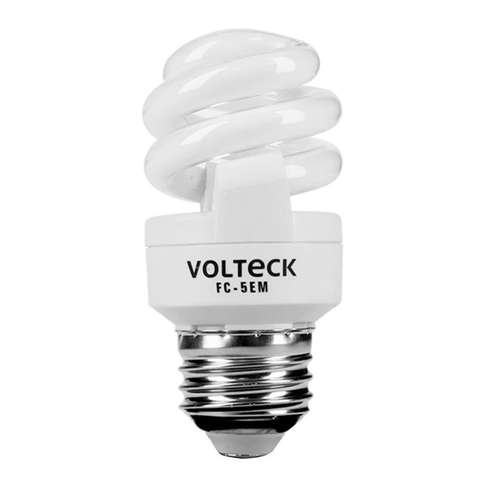 Lámpara espiral mini T2 5 W luz cálida en blíster, Volteck SKU FC-5EM0