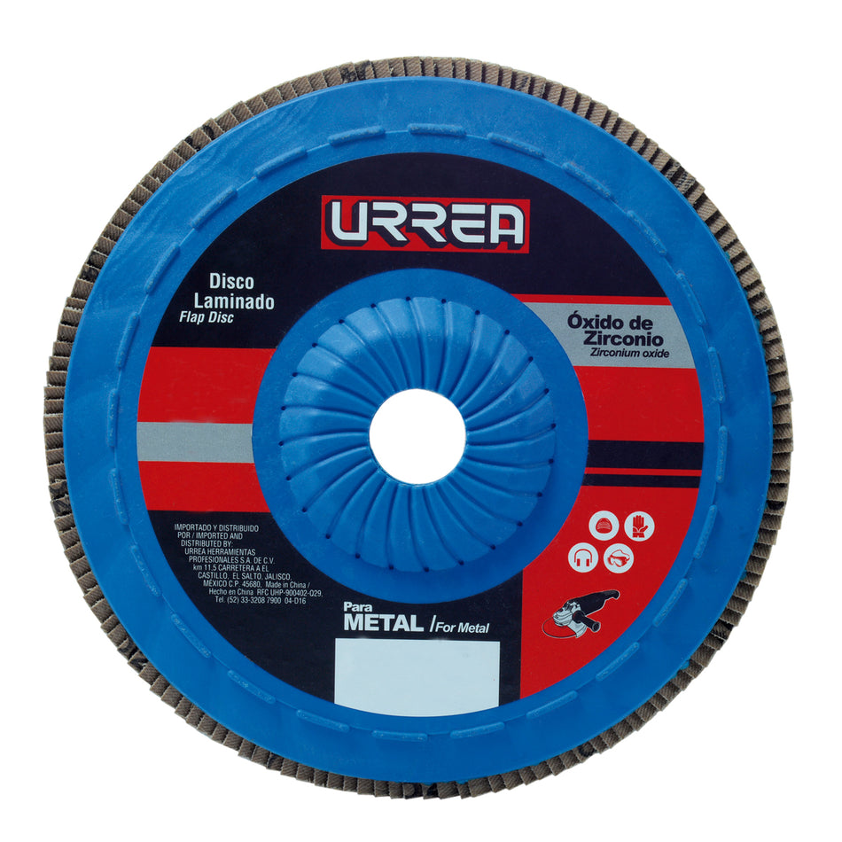 DISCO LAMINADO TIPO 27 GRANO 40 CON RESPALDO PLASTICO 4 1 2 SKU FD454P