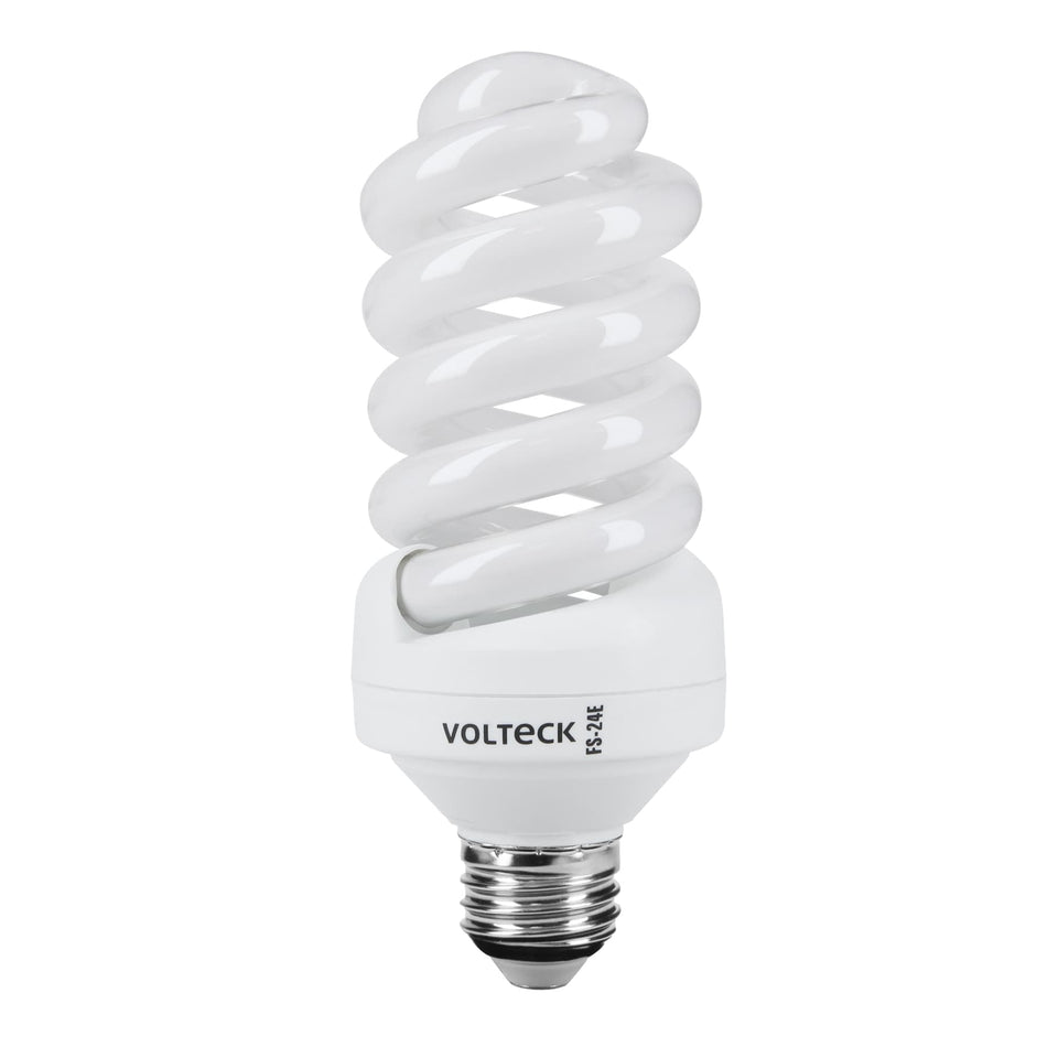 Lámpara espiral T4 24 W luz neutra en blíster, Volteck SKU FS-24E0