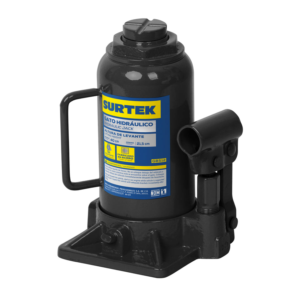 GATO HIDRAULICO DE BOTELLA, 12 TON SKU GBS120