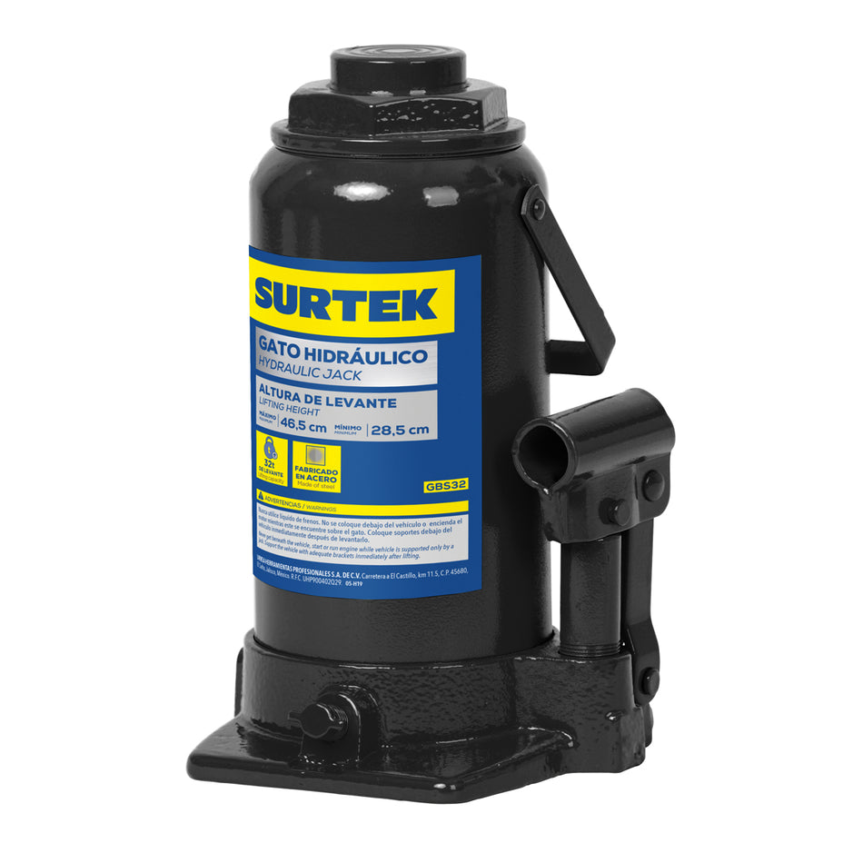 GATO HIDRAULICO DE BOTELLA, 32 TON SKU GBS320