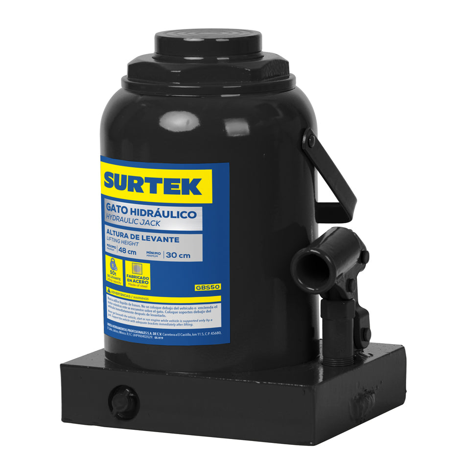 GATO HIDRAULICO DE BOTELLA, 50 TON SKU GBS500